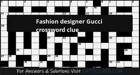 gucci and givenchy e.g crossword clue